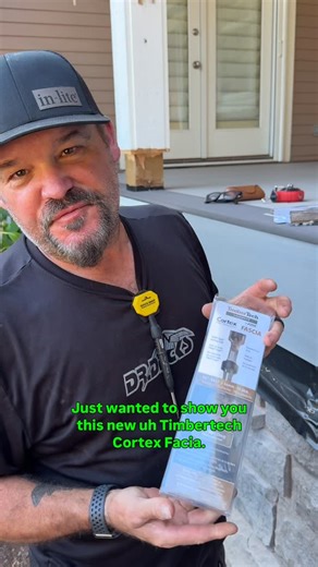 Jason Russell on Instagram: "Installing the new @timbertech #cortex for #timbertech composite fascia. Now you can get that hidden fastener look on TimberTech fascia boards! #drdecks #yourprescriptionforquality @picamarker"