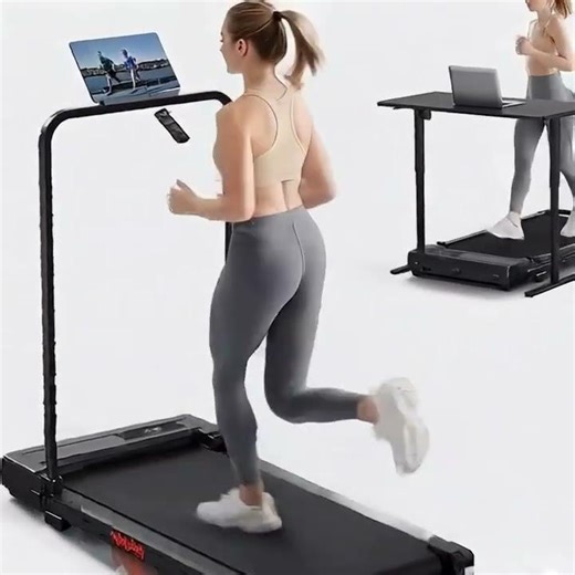 Walking Pad Treadmill for Home - Folding Treadmills with Handle Bar