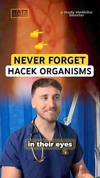 Best trick to remember HACEK organisms of infective endocarditis