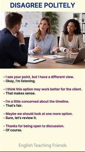 How to Disagree Politely at Work | Sound Professional