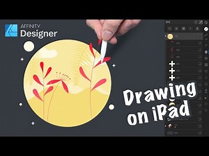 Drawing with 12.9 inch iPad Pro using Affinity Designer App
