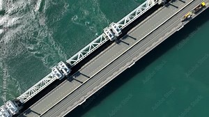 Storm Surge Barrier in the Netherlands Protecting the Mainland from Floods