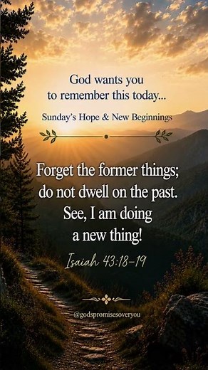 God Is Doing a New Thing | Sunday's Bible Promise | Isaiah 43:18–19