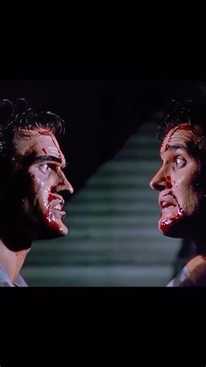 A Cult on Instagram: "🩸 Evil Dead II (1987) — The movie where horror snapped, laughed, and chainsawed its own face. Sam Raimi didn’t remake The Evil Dead — he mutated it. Evil Dead II is slapstick terror at its purest, a film that turns possession, dismemberment, and madness into a deranged ballet of camera tricks, rubber limbs, and screaming close-ups. Bruce Campbell’s Ash Williams is fully unleashed here, transforming from terrified survivor into a wide-eyed, screaming, soon-to-be-iconic mons