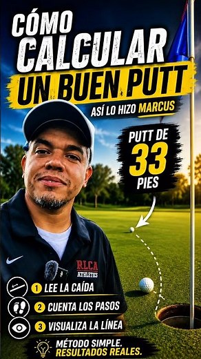 ¿Quieres leer mejor los putts? Marcus explica su método. ⛳