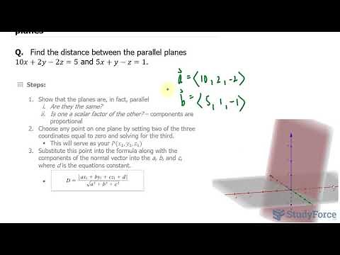 📚 Find the distance between two parallel planes