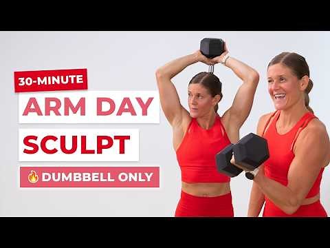 30-Minute Dumbbell Arms | Compound Arm Exercises for Sculpted Arms