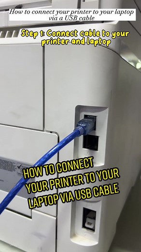 How to Connect Printer to Laptop via USB Cable