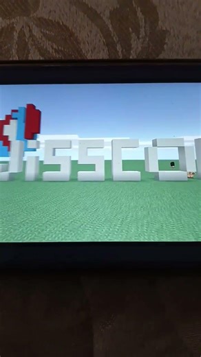 swisscom logo made in Minecraft