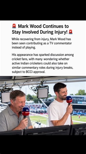 Injured But Still Influential: Mark Wood New Role Is Turning Heads.#MarkWood #Cricketshorts #shorts