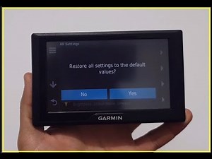 Restore all settings to the default values Garmin GPS DRIVE and NUVI