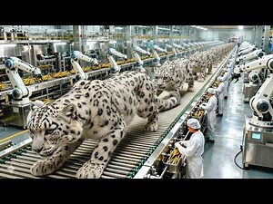 Inside the Snow Leopard Pattern Factory - From Natural Motifs to Artistic Coats (Full Process)
