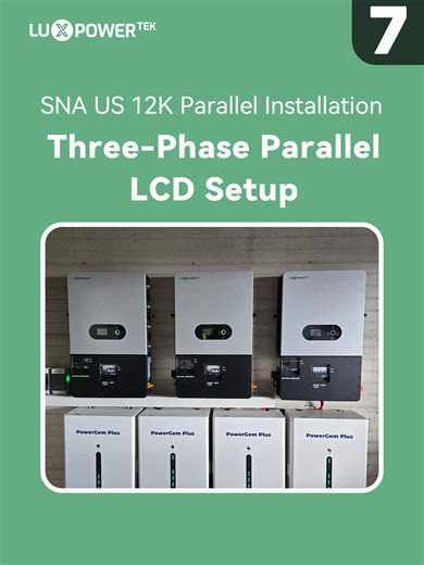 EP7: Three-Phase Parallel LCD Setup ⚡📟 Upgrade your configuration skills with the 3-phase LCD setup! Step-by-step instructions to optimize your SNA US 12K three-phase parallel system right on the inverter. Balance, stability, full power unleashed! 🔋🛠 #LuxpowerTek #energystorage #SolarPower #GreenEnergy #SNA #SustainableEnergy