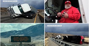 'This is the worst': Truck drivers describe difficult driving conditions on I-90 caused by wind