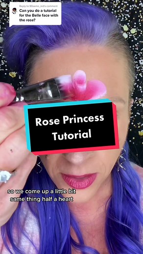 Replying to @90semo_kid This is one of my most popular designs #facepaint #facepainting #belle #princess #tutorial #roses #disney #facecandyjenna