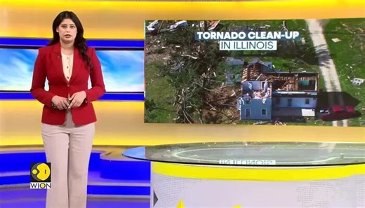 Tornado rips roofs, downs power lines