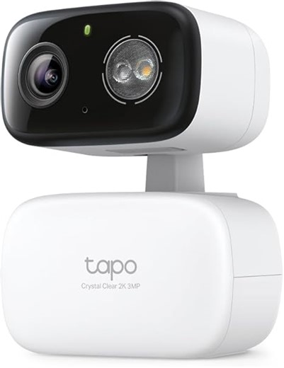Tapo C216 Mini-Überwachungskamera mit Aufzeichnung, 2K 3MP, 360°-Abdeckung für Innen- und Außenbereich, KI-Erkennung und Benachrichtigungen, microSD-Karte bis 512 GB, 105,3 × 77,8 × 69,8 mm