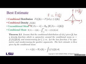 Estimation Theory for Stochastic Discrete-Time Systems: Best Estimate