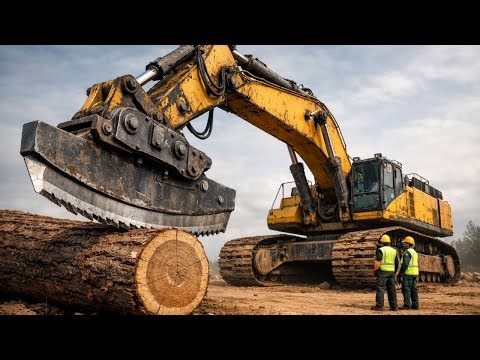 The Most Extreme Tree Cutting Heavy Machinery — This Is No Ordinary Operation!