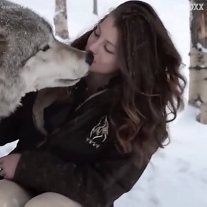 40M views · 61 reactions | This video of a woman playing with wolves is SO ADORABLE. | UPROXX | Facebook