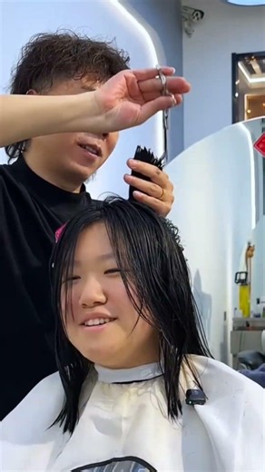 The Perfect Haircut for Round Faces? Fixing Thick, Heavy Hair! #curlystyles #hairstyle