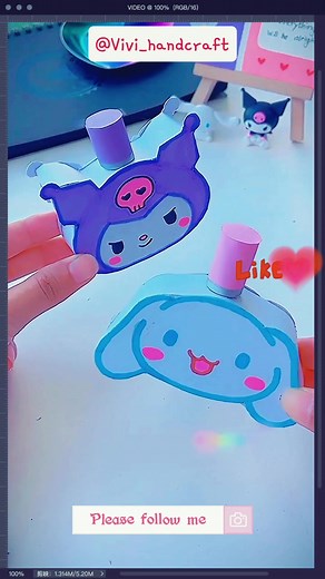 DIY Kuromi & Cinnamonroll Paper Perfume Tutorial