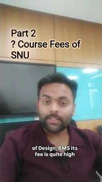 Fee structure of SNU🤔#college #students #education #universityadmission #placement