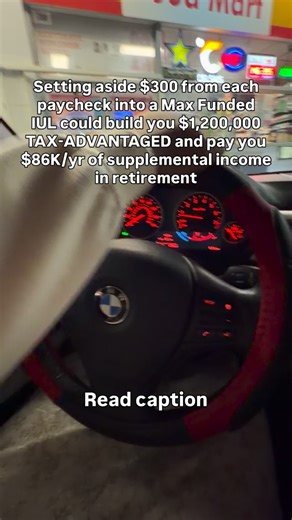 Open an IUL and watch your money compound tax advantaged while defending your money from market losses! All while you protect your legacy! In the above example, the client set aside $1200/ month for 25-30 years. And yes they had access to their money along the way for opportunities, businesses, real estate etc Based on historical average performance, by retirement age they have the ability to build over $1.2Million of tax advantaged cash that can convert into an $86K of annual supplemental incom