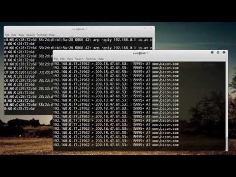 WiFi Wireless Security Tutorial - 15 - DNS Spoofing and MITM Attack Demo