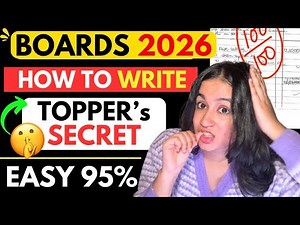 🔥How to Write BEST ANSWERS in Boards to get 95% (Topper’s Secret) 🤫 Bas itna kr lo