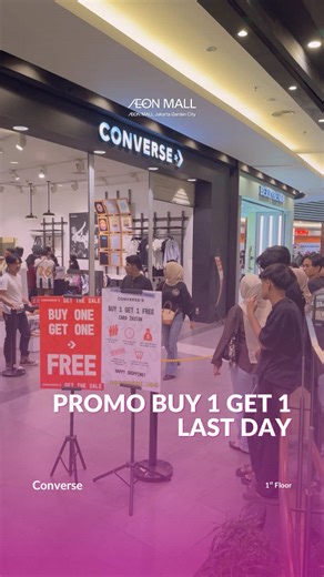 Promo Buy 1 Get 1 Converse di AEON Mall