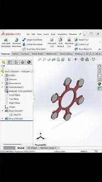 3D Part Modeling in SolidWorks #shorts