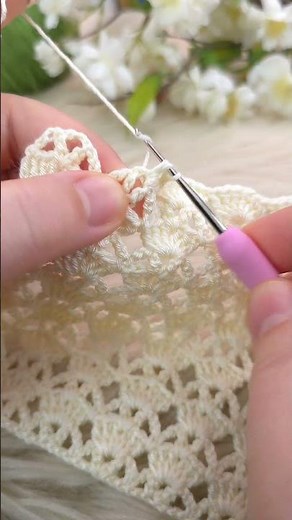 Cream Crochet Baby Blanket – Step by Step Tutorial (Easy & Elegant Pattern) #crochet #knitting