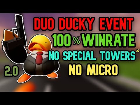 [NEW] Duo Ducky Revenge Hard Mode Triumph NO SPECIAL TOWERS* + NO MICRO GUIDE | TDS