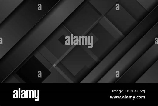 Black technology geometric abstract motion background Stock Video Footage - Alamy