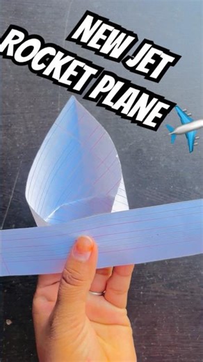 How to make homemade origami jet paper plane #paper #origami #craftideas #diy #papercraft #shorts