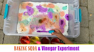 Easy Baking Soda and Vinegar Experiment for Kids - Happy Toddler Playtime