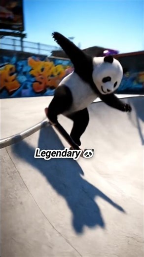 Unbelievable Panda Skateboarding Skills! 🤯🔥