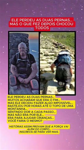 Ele perdeu as duas pernas… mas o que fez depois chocou todos.