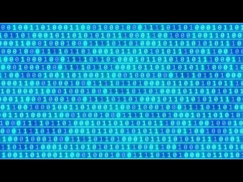 Dynamic Data Streaming Binary Digits Zeros And Ones Moving Bits Bytes 4K DJ Visuals Loop Background