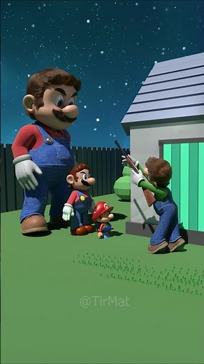 Luigi and Huge Mario