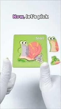 Animal Puzzle for Kids Snail 🐌 | Animal Puzzle Challenge for Toddlers! 🧩 #animalpuzzles #kidspuzzles