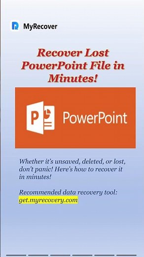 Lost Your PowerPoint File? 😱 Here's How to Recover It FAST! #datarecovery #powerpoint