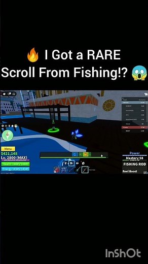 🎣 Got a RARE Scroll From Fishing! 😱 | Blox Fruits