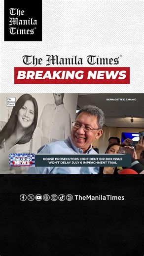 BREAKING: House prosecutors confident BIR box issue won’t delay July 6 impeachment trial