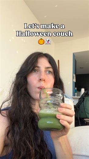 sydney | art on Instagram: "Made this lil polymer clay Halloween couch last year so thought I’d bring it back again for spooky season 🎃👻 Can’t wait to do more Halloween crafts this year 🤍 #polymerclay #halloweencrafts"