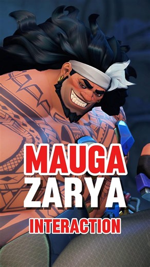 OVERWATCH : Le Duel des muscles ! Interaction entre Zarya et Mauga 💪