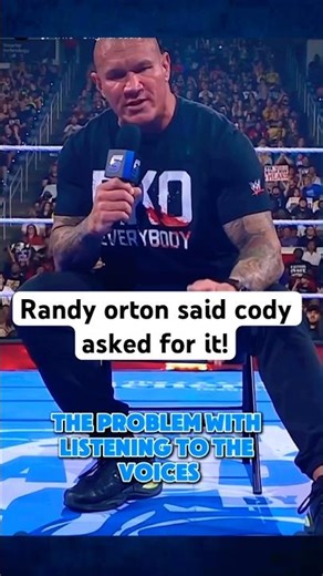 Is this a permanent heel? or something else👀 #wwe #wwesmackdown #randyorton #cody
