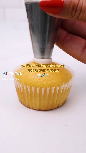 Colorful Rainbow Cupcake Decorating Techniques