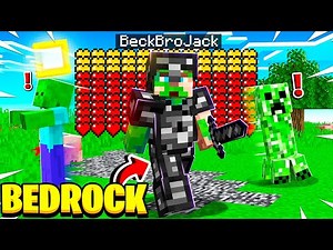 Playing MINECRAFT With BEDROCK ARMOR! (insane)